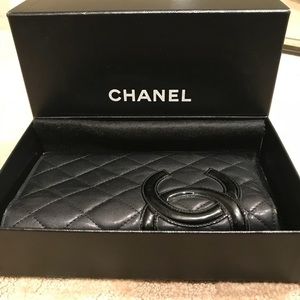 ❌👛chanel long black wallet👛❌